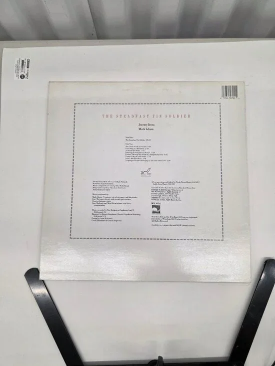 Jeremy Irons Mark Isham – Steadfast Tin Soldier LP 1987 Windham Hill Folk New - Picture 2 of 4